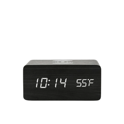 นาฬิกาดิจิตอลตั้งโต๊ะแบบบอกอุณหภูมิหน้าจอ LED รุ่น Bamboo