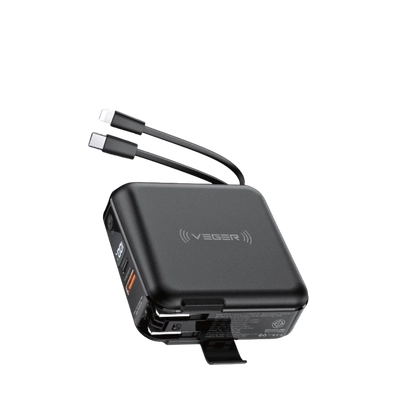 พาวเวอร์แบงค์ VEGER P15W สายในตัว 10000mAh
