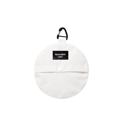 หมวกพับได้ทรงบักเก็ตมีโลโก้Packable ตะขอทรงสามเหลี่ยม สกีนDTF